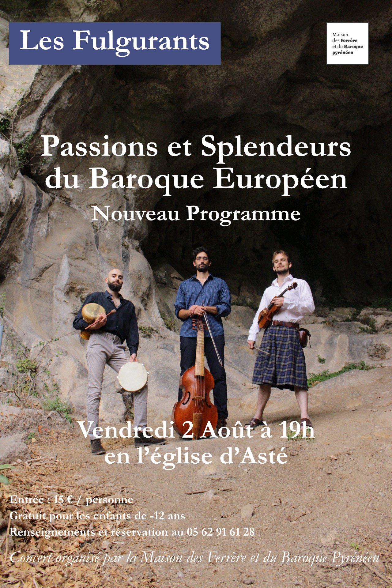 CONCERT, 2 AOÛT 19H, EGLISE D'ASTE